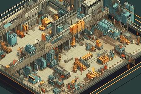 工厂的机器背景图片
