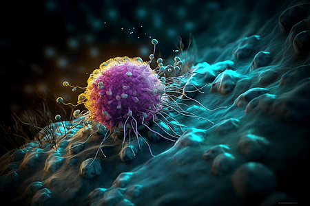 粉色环境肿瘤的生长环境设计图片