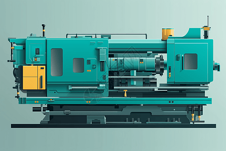 工厂的注塑机背景图片