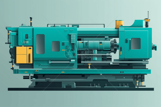 工厂的注塑机图片