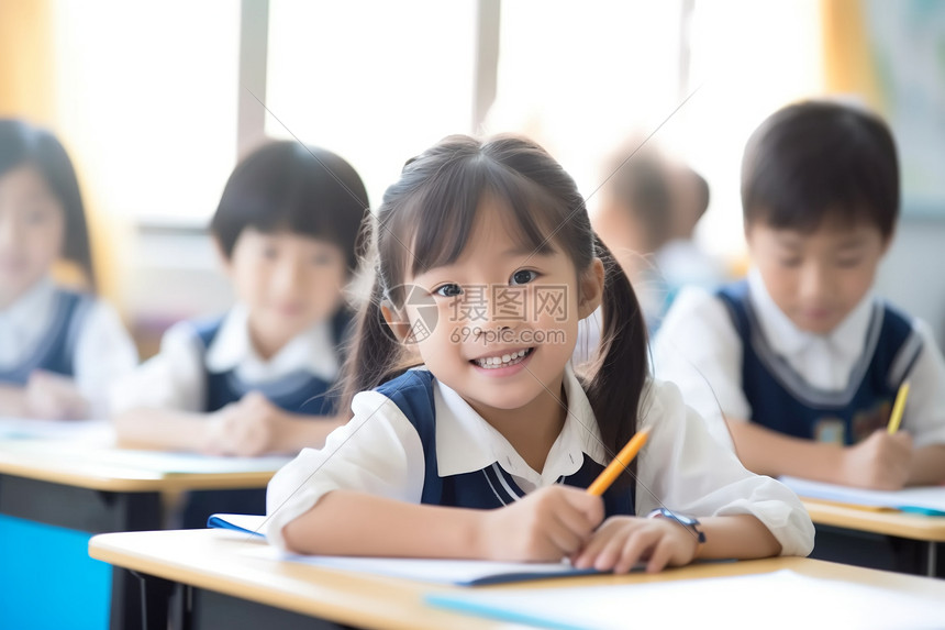 小学生照片高清图片下载-正版图片600187394-摄图网