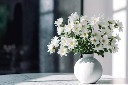 白色花瓶背景图片