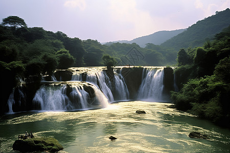 美丽的高山绿水森林景点图片