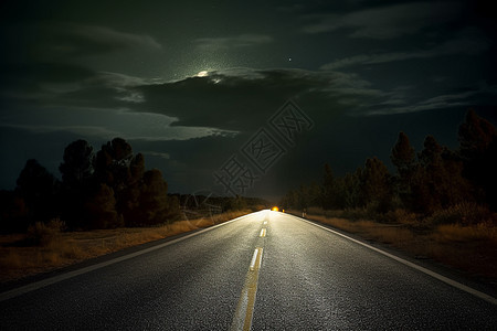 夜间的公路高速图片