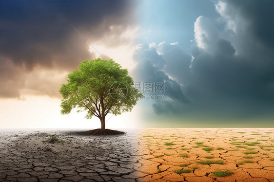 环境变化树木景观气候变化图片