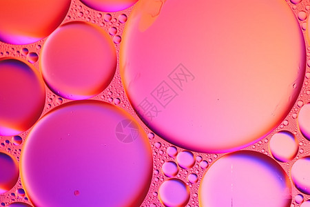 粉橙色泡泡背景图片