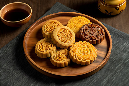 中国特色中秋节食月饼图片