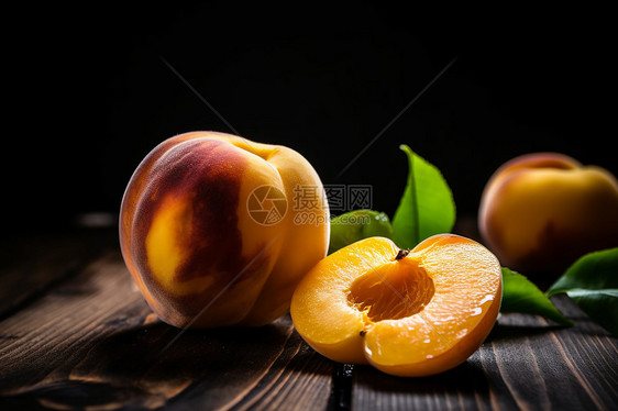 可口的桃子图片