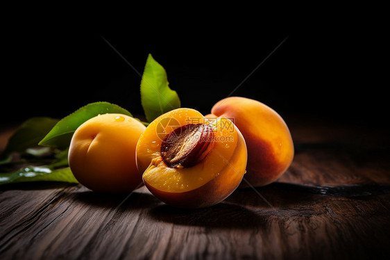 新鲜的桃子图片