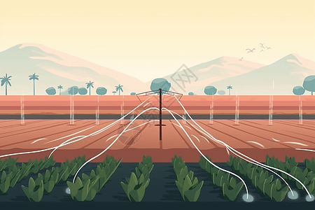 可以根据作物需要调节的灌溉系统图片