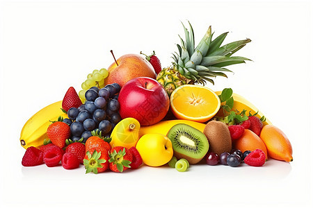 色泽鲜艳的水果背景图片