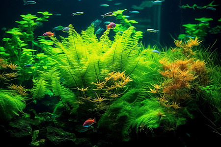水下的海藻环境图片