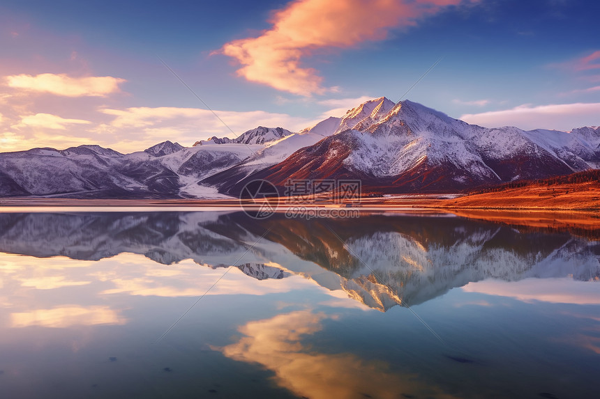 然乌湖风景图片