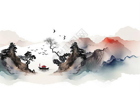 中国风创意水墨画图片