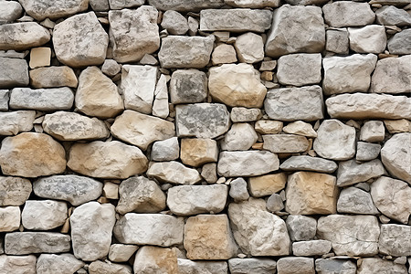 乡村的石头墙背景图片