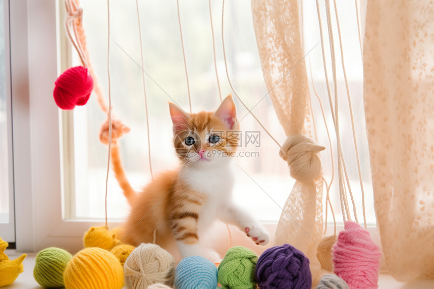 可爱的小橘猫高清图片下载-正版图片600190222-摄图网
