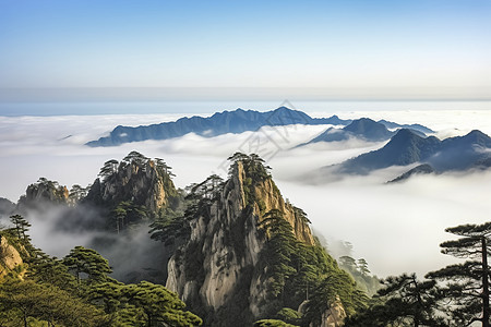 壮观的山脉景色图片