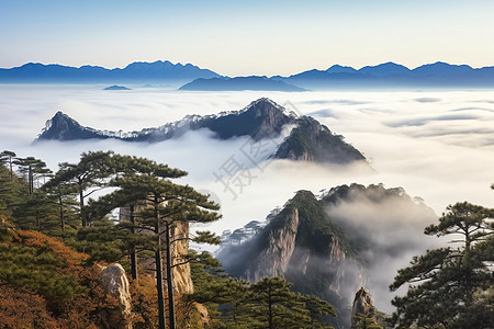 美丽的山脉风景图片