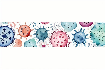卡通微生物病毒图片