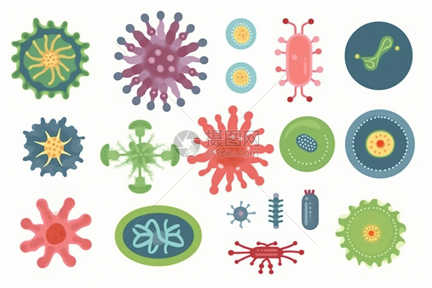 微生物细菌图标图片