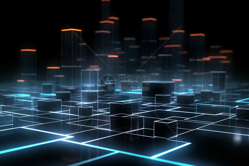 立方体数据信息图片素材-正版创意图片600190996-摄图网