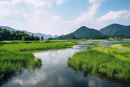 乡村美景灌木丛图片