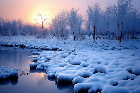 美丽的雪景图片