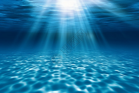 海底背景蓝色的海水背景