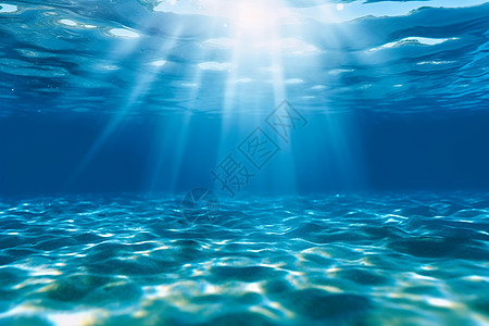 蓝色海底世界海底世界背景