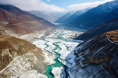 冰山，冰雪，川西，旅游，河流，湖泊，航拍，高清高清图片