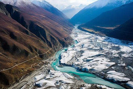 冰山，冰雪，川西，旅游，河流，湖泊，航拍，高清高清图片