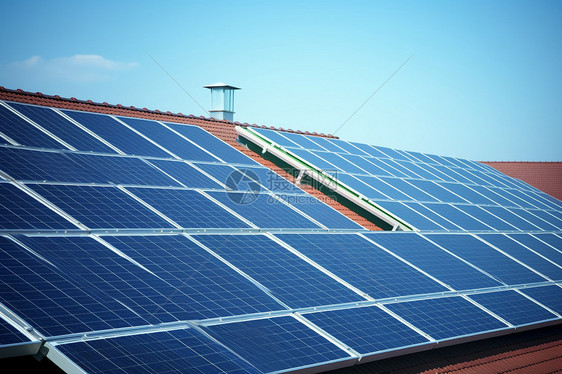 可再生能源太阳能电池板图片