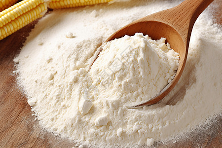 白色的小麦粉图片