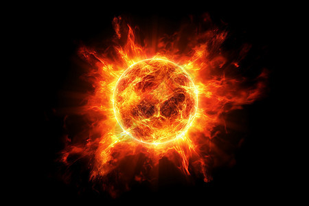太阳能量爆炸背景图片