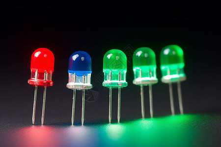 不同颜色的LED二极管图片