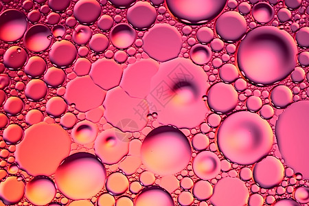 粉红色蜂窝气泡背景图片