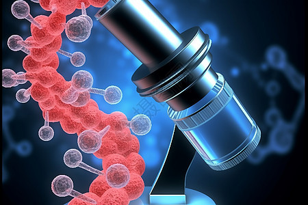 人体DNA链的概念图图片