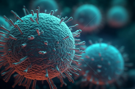 生物病毒细胞概念图图片