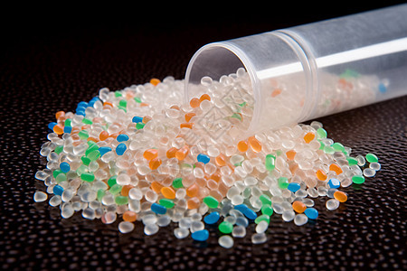透明聚乙烯塑料颗粒图片