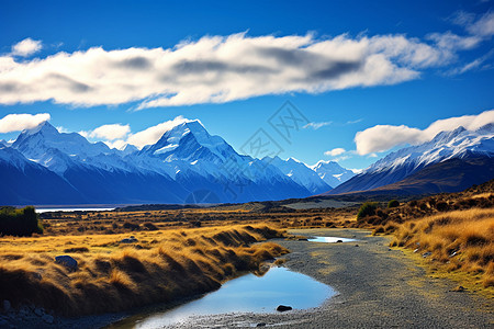 蓝天白云草地背景蓝天白云的草原背景