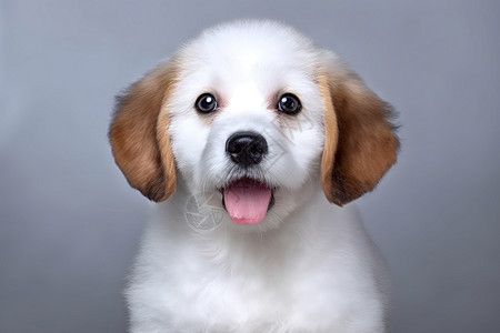 一只宠物小狗的肖像图片
