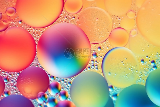 抽象气泡纹理图片