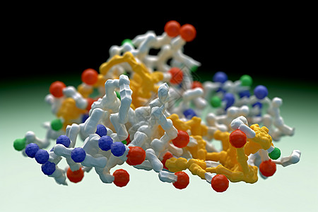 蛋白质模型生物蛋白质高清图片