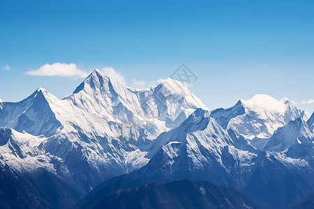 雄伟的雪山背景图片