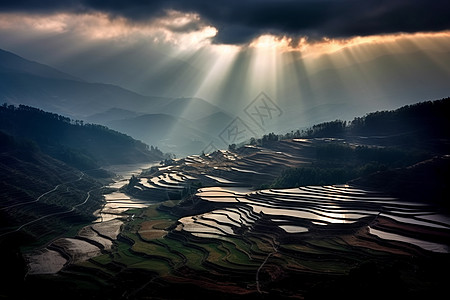 梯田风光图片