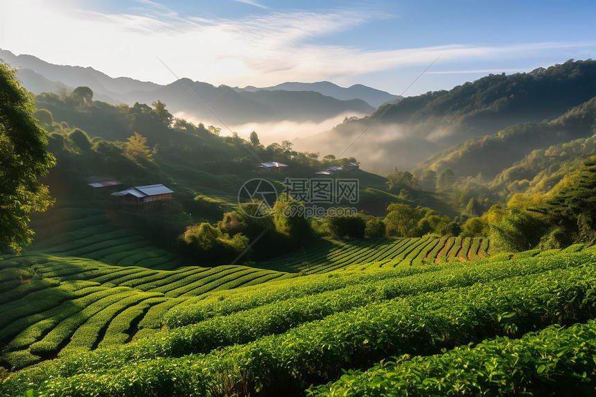 茶叶种植高清图片下载-正版图片600193909-摄图网