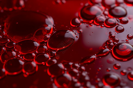 红色油滴水创意背景图片