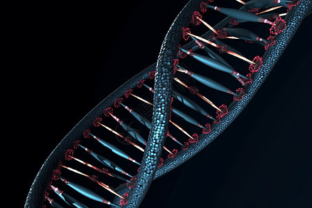 生物体内螺旋形dna链背景图片