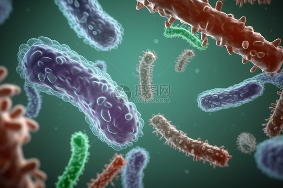 大肠杆菌病毒细胞的概念图图片