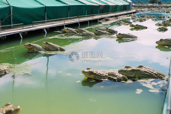 绿色水产养殖场图片